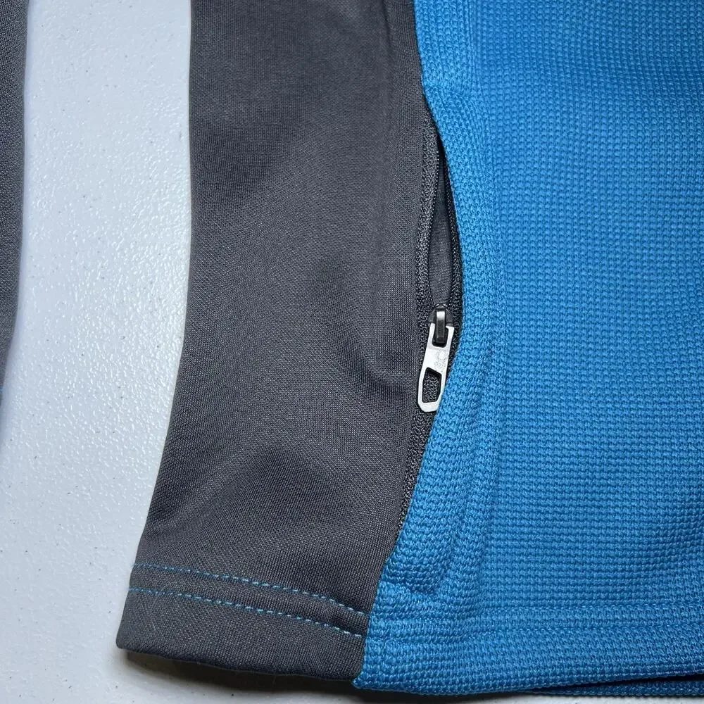 Spyder Full‎ Zip Jacket For Kids Size XL 18-20 Blue And Gray Sweater